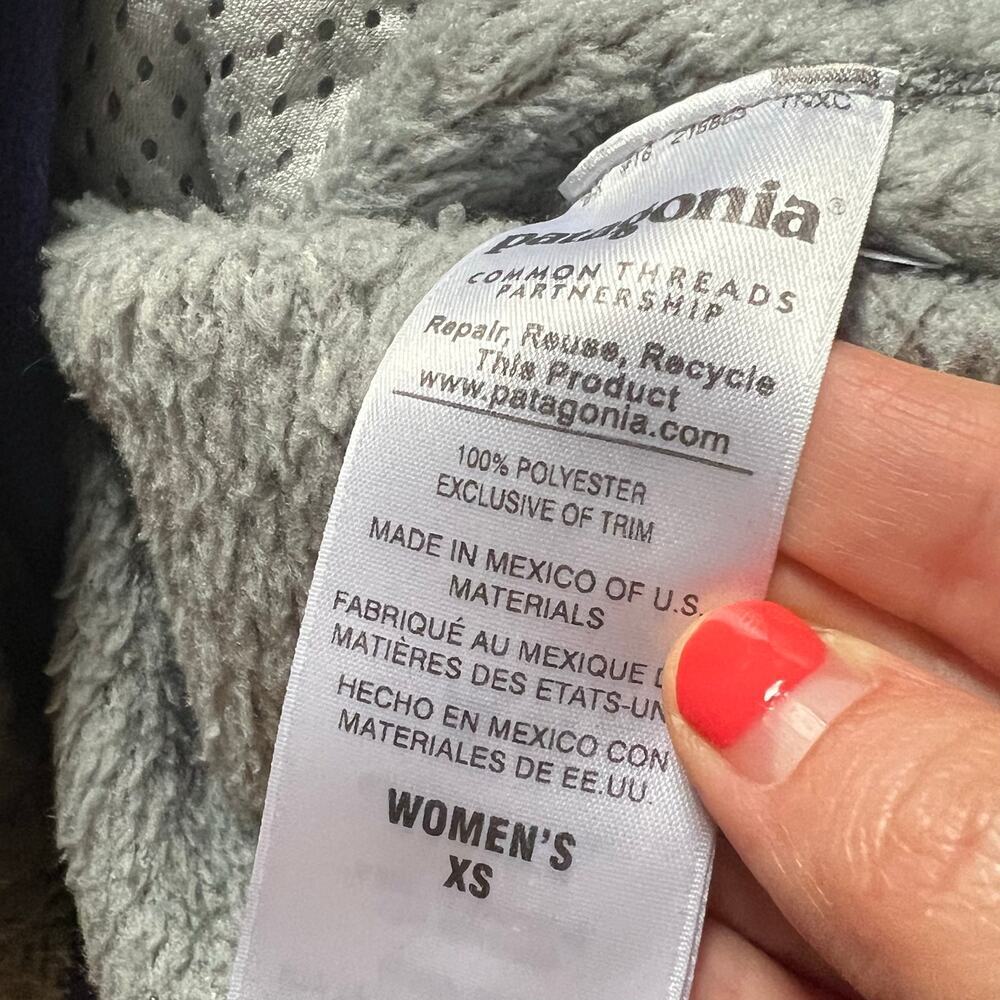 Patagonia re tool fleece gray and purple XS - Picture 7 of 7